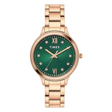 Timex Trendline Round 34mm Green Dial Analog Women Watch - TWTL12115