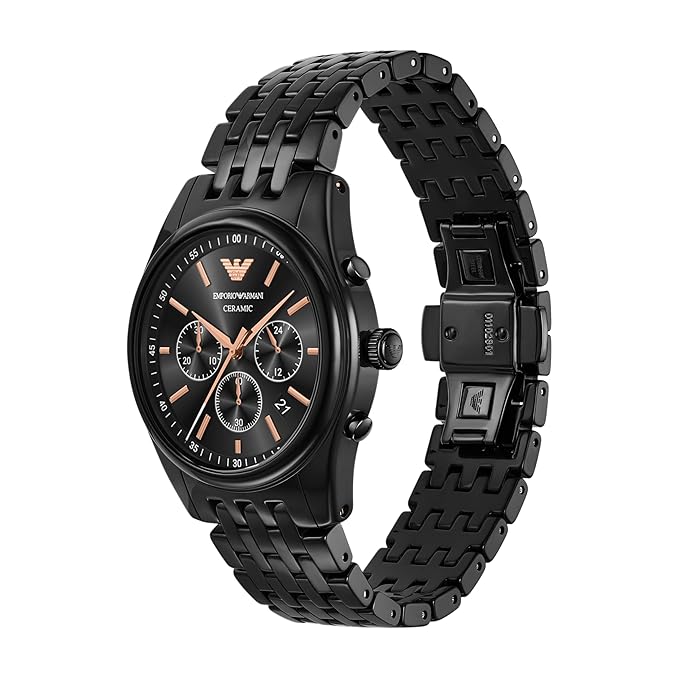 Emporio Armani Analog Black Dial Men's Watch - AR70015 - KRISHNA WATCH COMPANY