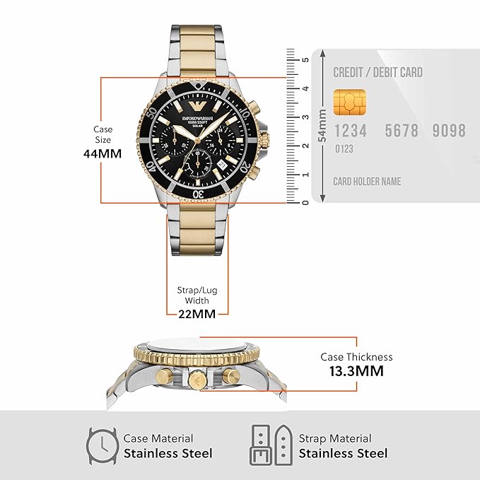 Emporio Armani Analog Black Dial Men's Watch - AR11680 - KRISHNA WATCH COMPANY