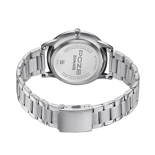 Sonata Poze Quartz Analog Watch For Men sp70045sm01 - KRISHNA WATCH COMPANY