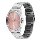 Sonata Ease with Rose Dial Watch for Men - 77163SM08W