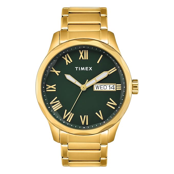 Timex Full Roman Green Dial Astrological Men's Watch TW0TG7640