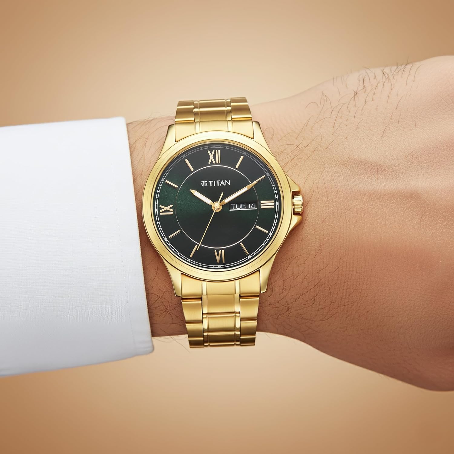 Titan Karishma Quartz Analog Watch For Men - 1870YM01 - KRISHNA WATCH COMPANY