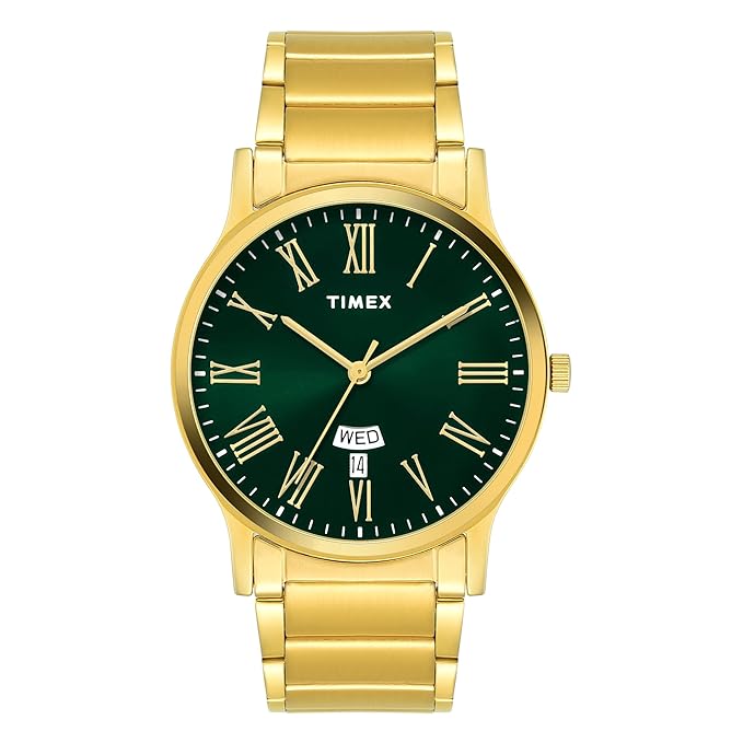 Timex Full Roman Green Dial Astrological Watch - TW000R469