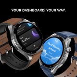 Noise Newly Launched Halo 3 Smart Watch with 1.43” AMOLED Display, 1000 NITS Brightness, Premium Metal Design, Powered by AI Pro, AI Transcription, Morning Briefs, 7-Day Battery (Rich Black)