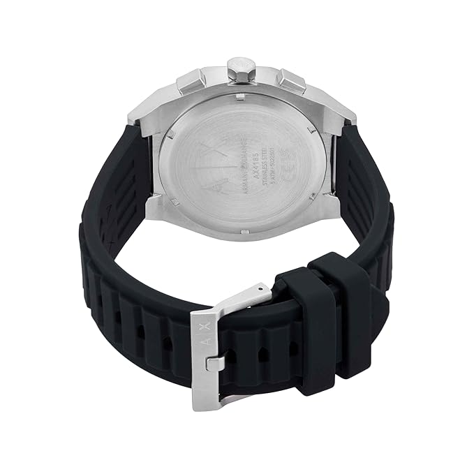 Armani Exchange Blue Quartz Silicone Watch AX4185 - KRISHNA WATCH COMPANY