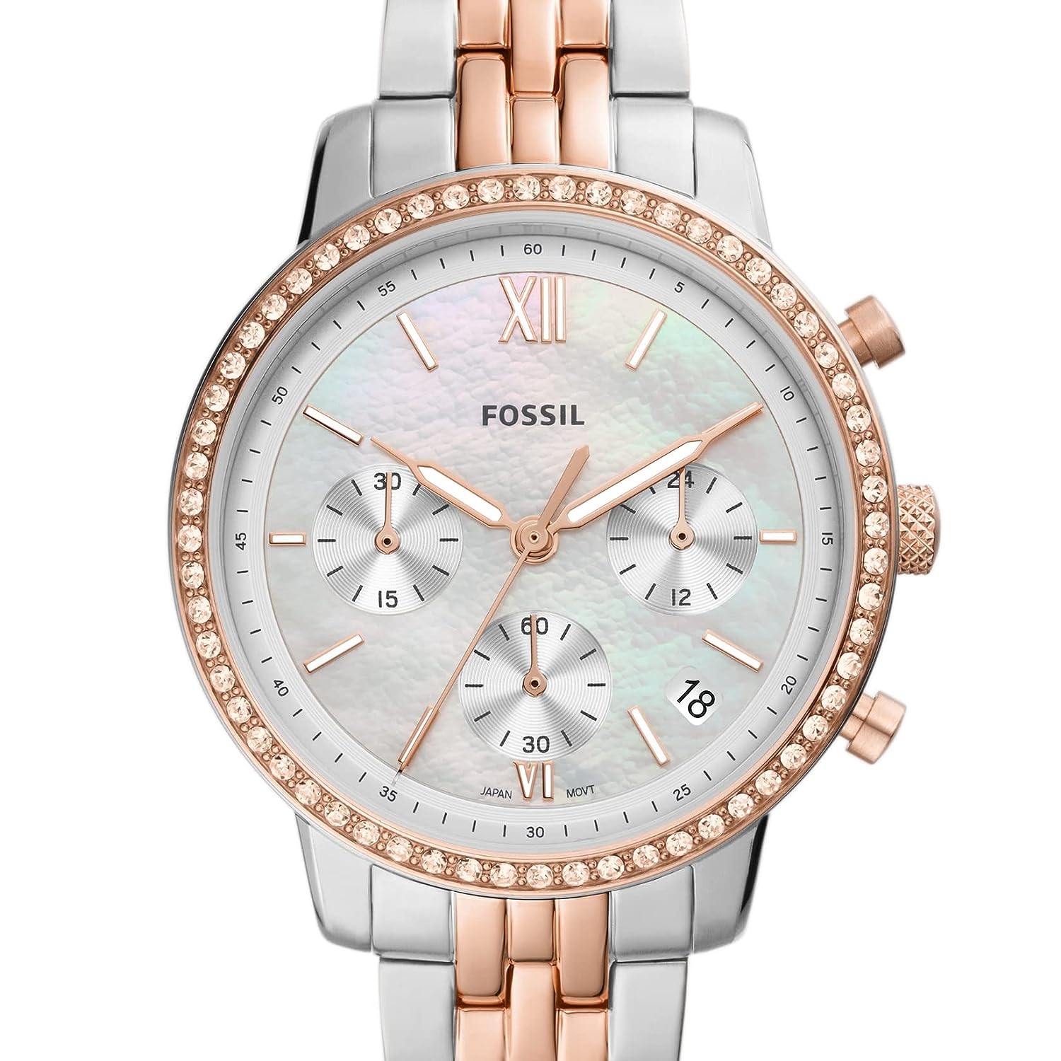 Fossil Neutra Analog Mother of Pearl Dial Women's Watch-ES5279 - KRISHNA WATCH COMPANY