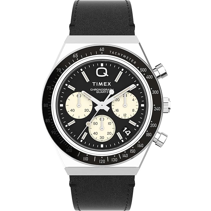 TIMEX Q Diver Inspired Black Round Dial Analog Men Watch - TWEG26408 - KRISHNA WATCH COMPANY