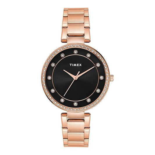 Timex Black Dial Women's Watch - TWEL18725