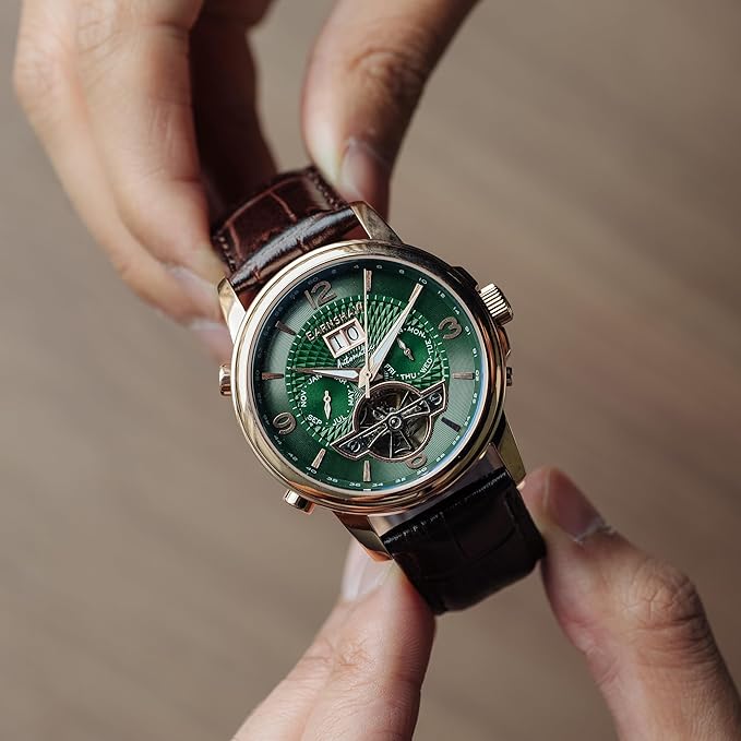 EARNSHAW Marylebone Automatic Skeleton Grand Open Heart Watch for Men ES-8177-0A - KRISHNA WATCH COMPANY