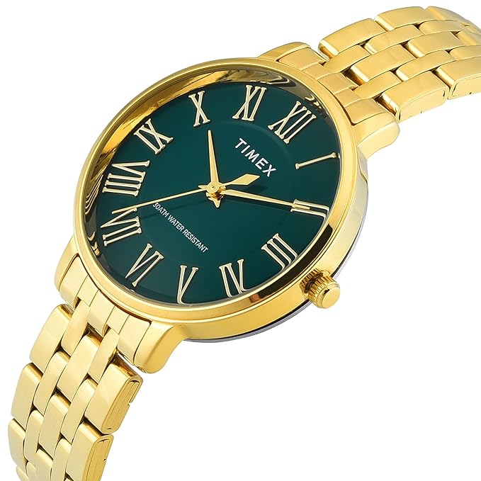 Timex Green Dial with Roman Numbers Women's Astrological Watch - TWEL19106 - KRISHNA WATCH COMPANY