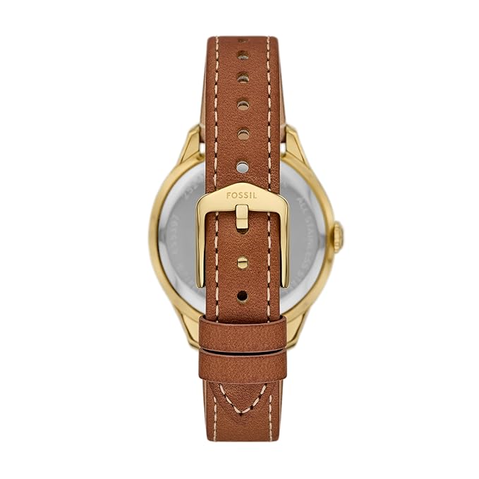 Fossil Gilmore Three-Hand Date Leather Watch - ES5397 - KRISHNA WATCH COMPANY