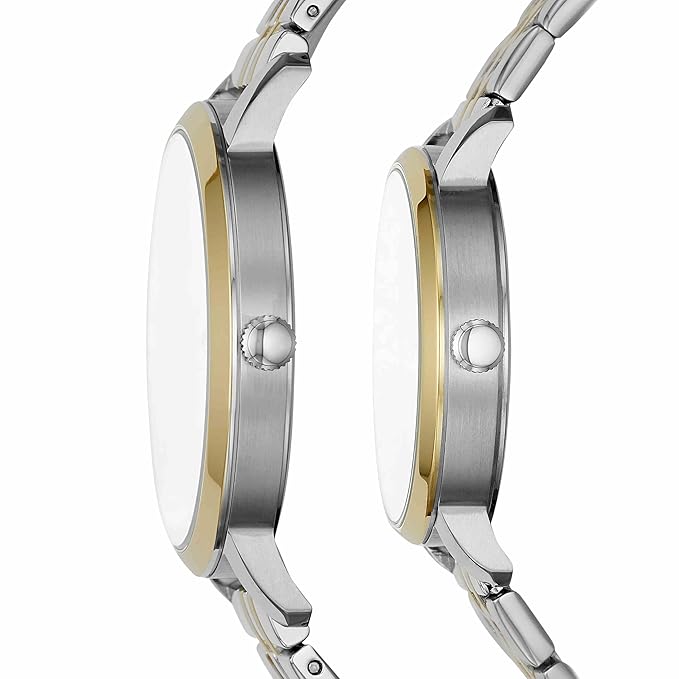 Fossil Lux Luther Watch Set for Couples BQ2467SET - KRISHNA WATCH COMPANY