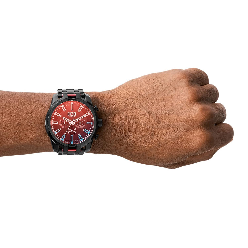 Diesel Split Analog Black Dial Men's Watch-DZ4589 - KRISHNA WATCH COMPANY