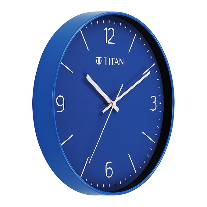 Titan Essence Classic Analog Wall Clock - Blue - W0094PA03 - KRISHNA WATCH COMPANY