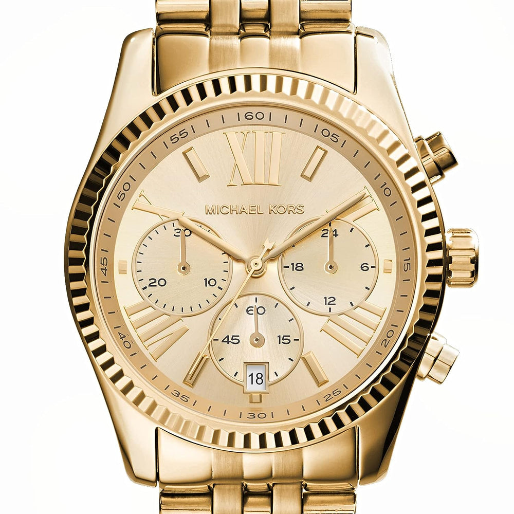 Michael Kors Lexington Analog Gold Dial Women's Watch - MK7378 - KRISHNA WATCH COMPANY