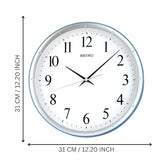 Seiko Wall Clock 31.1 cm x 31.1 cm x 4.4 cm, White, QXA378LN