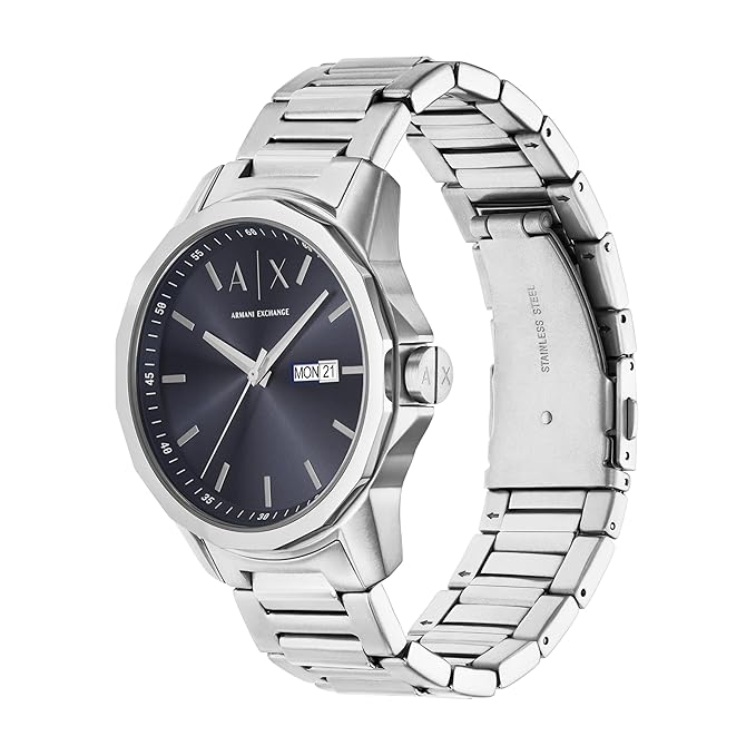 Armani Exchange Silver Quartz Stainless Steel Watch AX1767