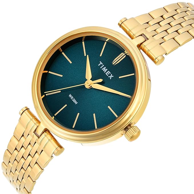 Timex Women Emerald Green Dial Analog Watch - TWTL14002 - KRISHNA WATCH COMPANY