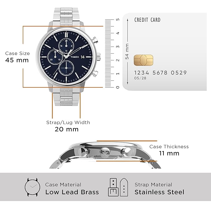 TIMEX TREND Blue Round Dial Analog Men's Watch - TWEG26903 - KRISHNA WATCH COMPANY