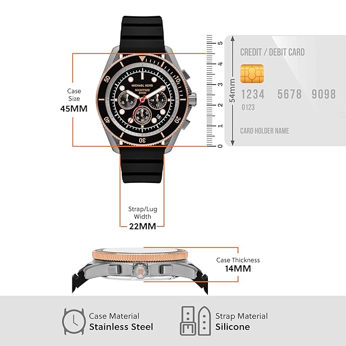 Michael Kors Maritime Men Quartz Chronograph MK9206 - KRISHNA WATCH COMPANY