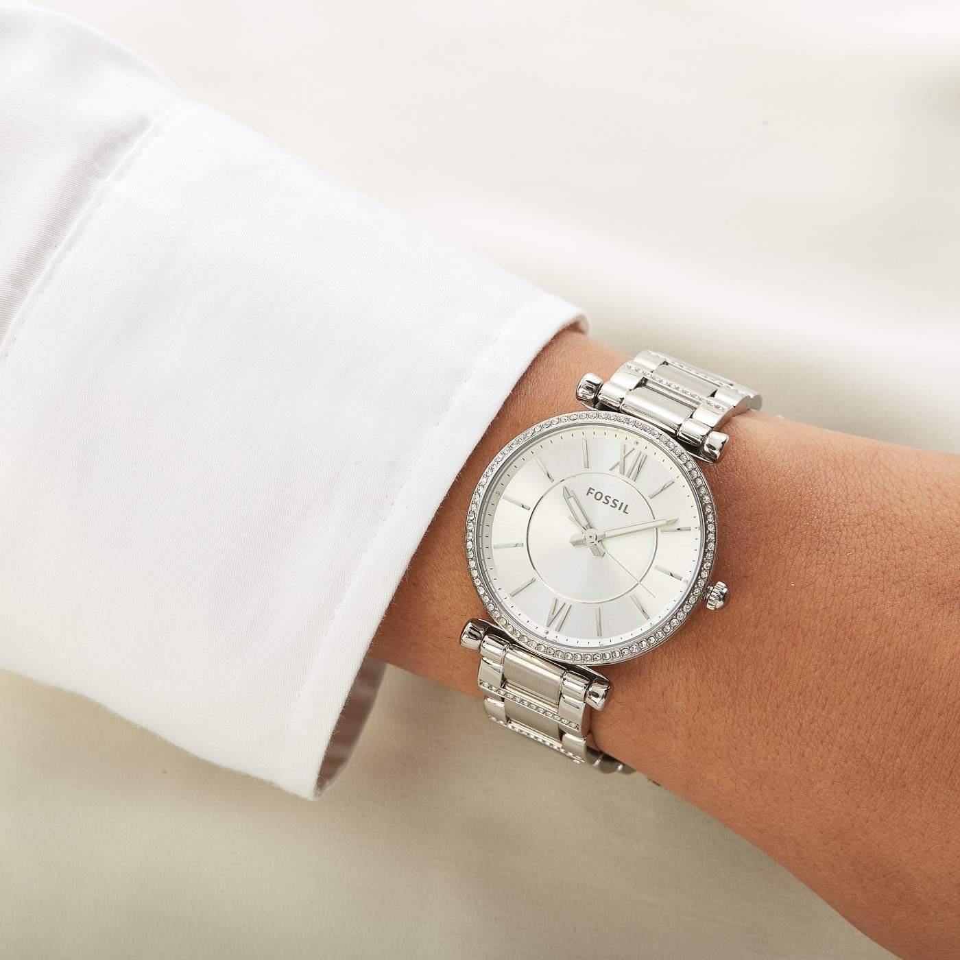 Fossil Analog Silver Dial Women's Watch - ES4341 - KRISHNA WATCH COMPANY