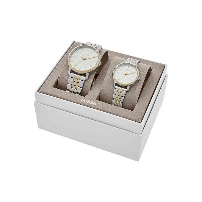 Fossil Lux Luther Watch Set for Couples BQ2467SET - KRISHNA WATCH COMPANY