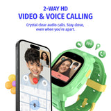 Noise Junior Explorer 2 Smart Watch for Kids with 4G SIM Compatible, 2-Way Video & Voice Calling, Geofencing, Real Time Location Monitoring via Google Maps, IP68, SOS Emergency Alerts (Happy Meadow)