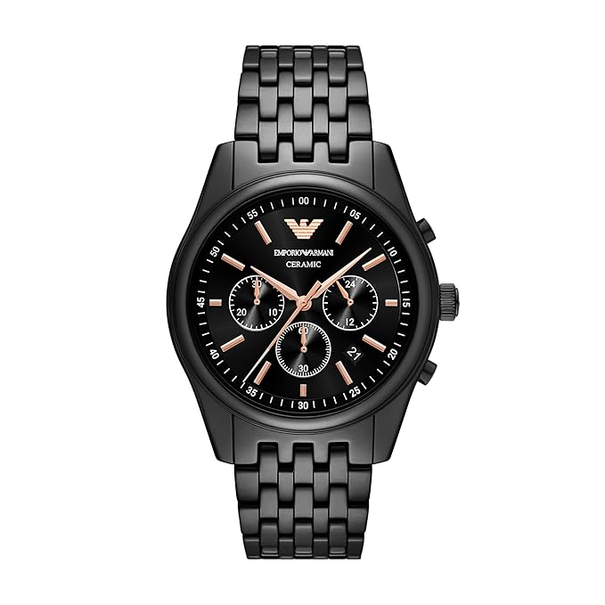 Emporio Armani Analog Black Dial Men's Watch - AR70015 - KRISHNA WATCH COMPANY