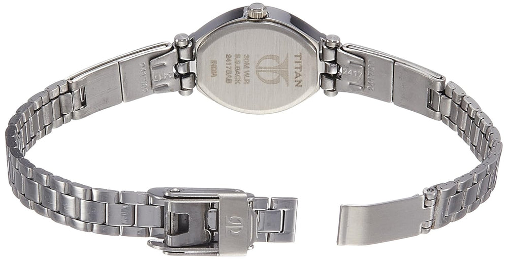 Titan Quartz Analog Silver Dial Watch for Women - 2417SM01 - KRISHNA WATCH COMPANY