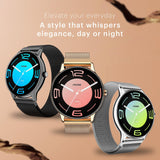 Noise Twist Go Round dial Smartwatch with BT Calling, 1.39" Display, Metal Build, 100+ Watch Faces, IP68, Sleep Tracking, 100+ Sports Modes, 24/7 Heart Rate Monitoring (Gold Link)