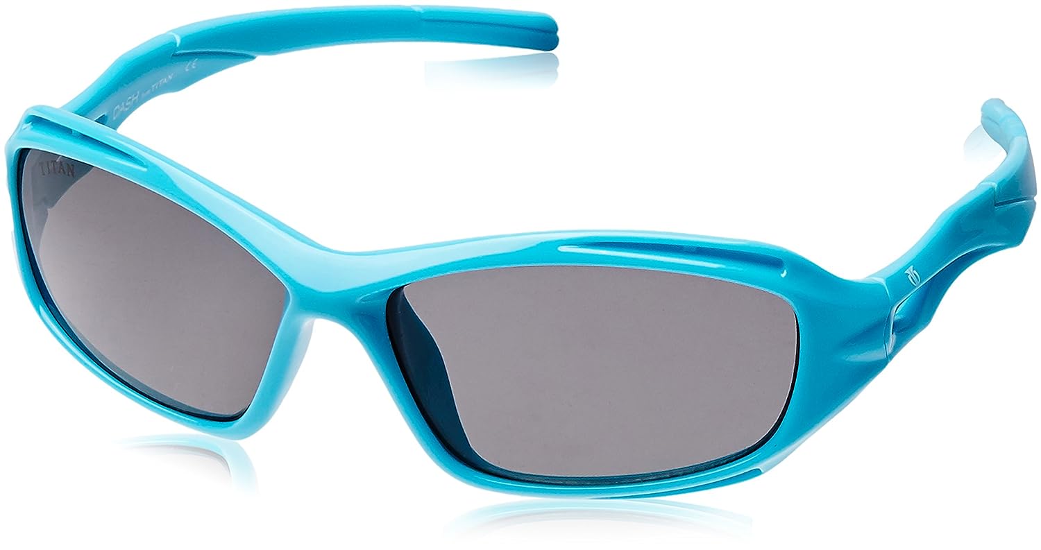 Dash by Titan SDS019AA Black Wraparound Sunglasses- Kids - KRISHNA WATCH COMPANY