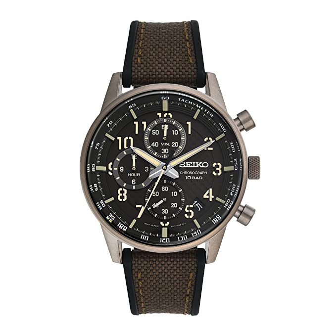 Seiko Analog Black Dial Men's Watch-SSB371P1 - KRISHNA WATCH COMPANY
