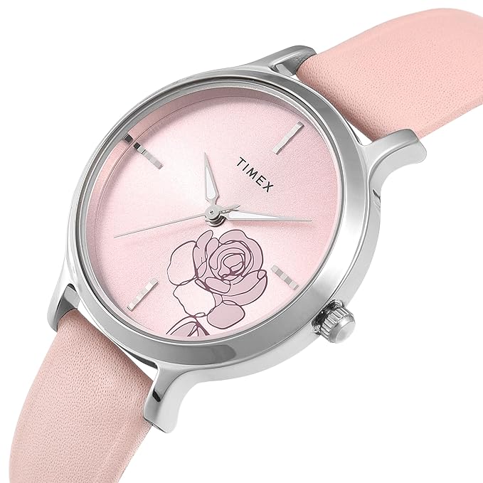 TIMEX Pink Round Dial Analog Womens Watch - TWTL12307 - KRISHNA WATCH COMPANY