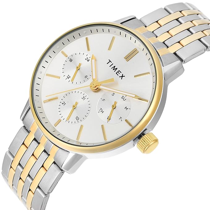 Timex Men Silver Dial Analog Watch - TWEG25408 - KRISHNA WATCH COMPANY