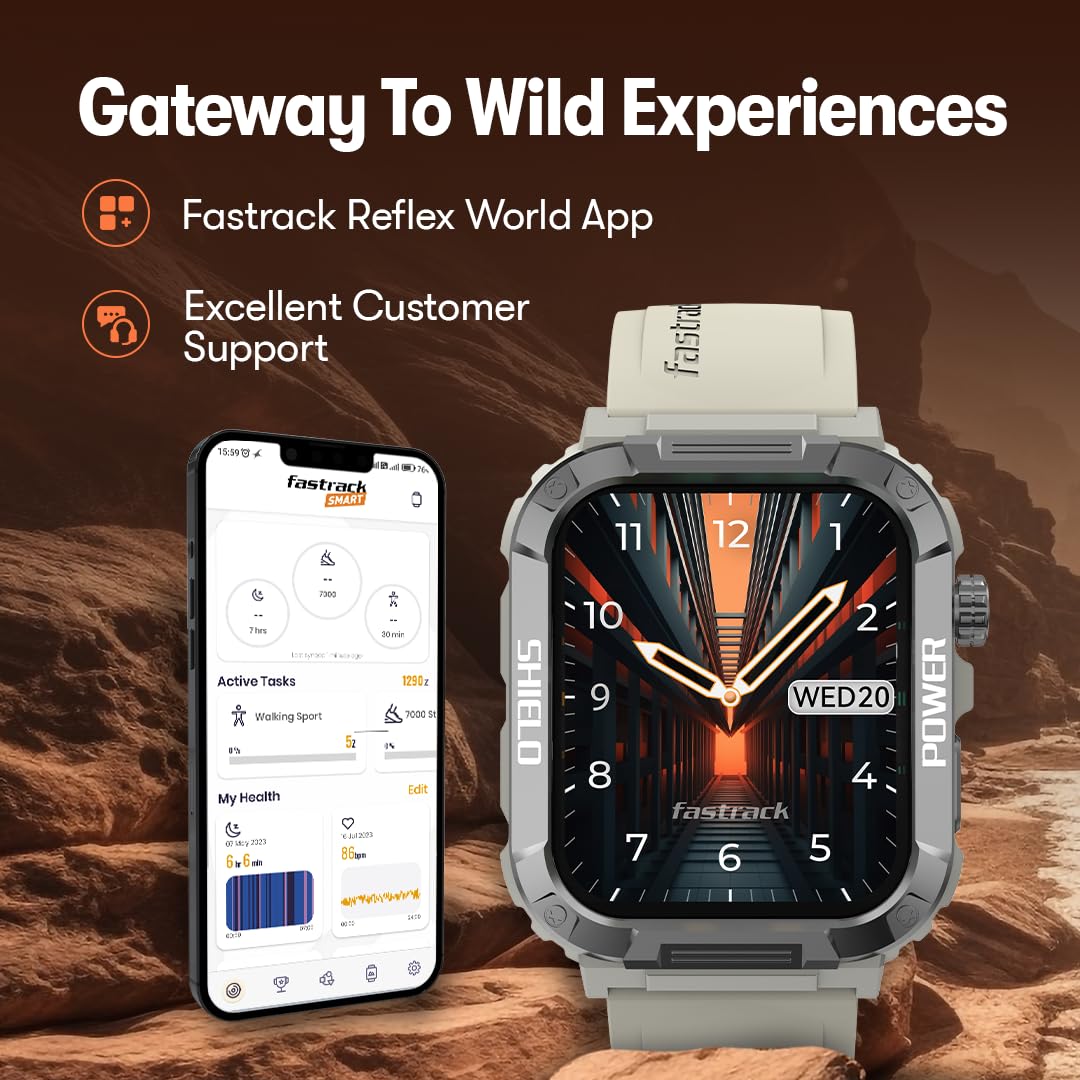 Fastrack Limitless Valor Smart Watch - 38109PP05 - KRISHNA WATCH COMPANY