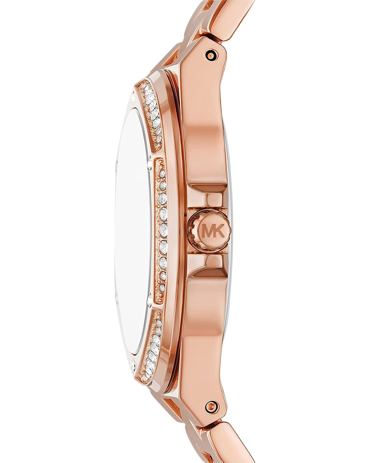 Lennox Three-Hand Rose Gold-Tone Stainless Steel Watch MK7405