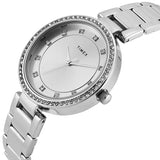 TIMEX Silver Round Dial Analog Women's Watch - TWEL18730 - KRISHNA WATCH COMPANY