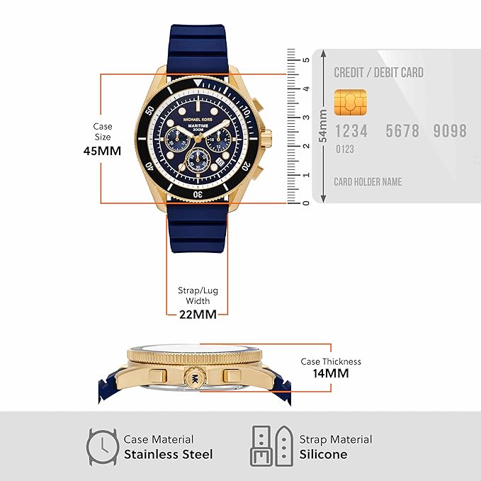 Michael Kors Analog Blue Dial Men's Watch - MK9205