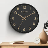 Titan Essence Classic Analog Wall Clock - Black W0094PA02 - KRISHNA WATCH COMPANY