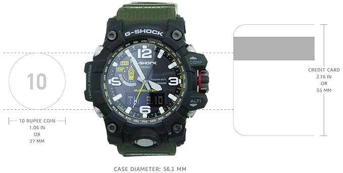 CASIO MOG Mudmaster - Men's Watch G-SHOCK GWG-1000-1A3DR - G652 - KRISHNA WATCH COMPANY