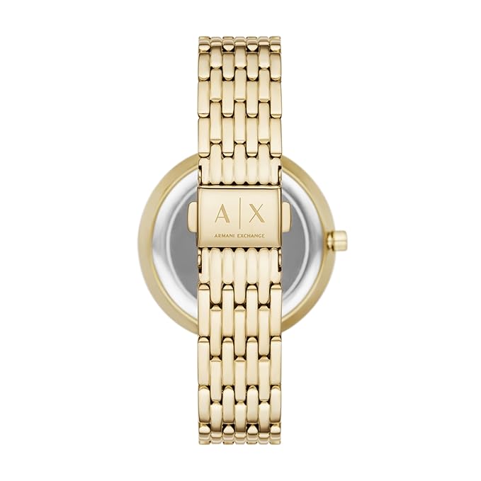 Armani Exchange Gold Quartz Stainless Steel Watch AX5916