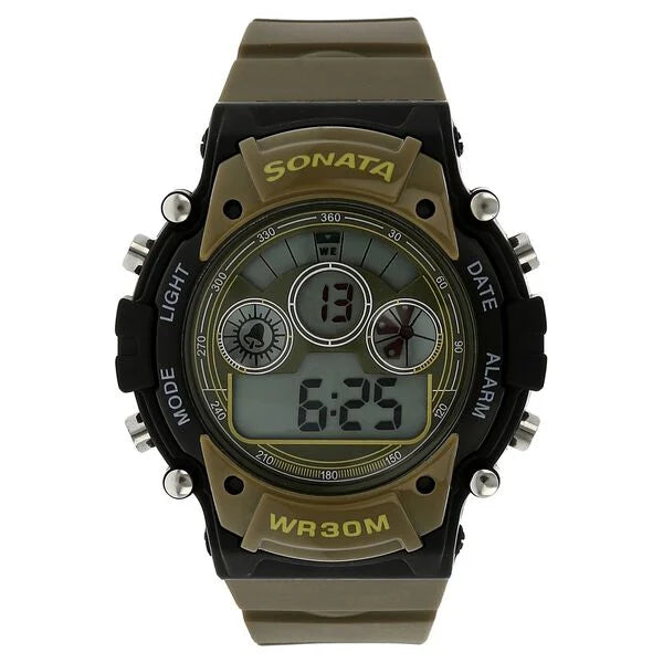SF Digital Dial Plastic Strap Watch for Men 77006pp01 - KRISHNA WATCH COMPANY