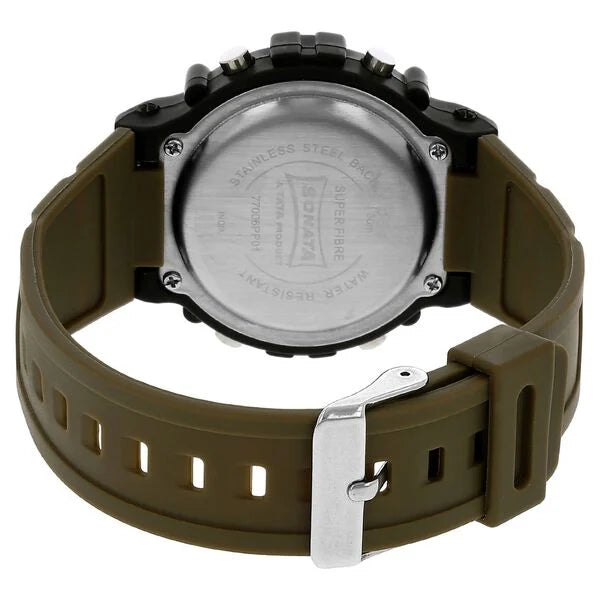 SF Digital Dial Plastic Strap Watch for Men 77006pp01 - KRISHNA WATCH COMPANY