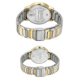 Sonata Quartz Analog Silver Dial Metal Strap Watch for Couple ns770318141bm01p