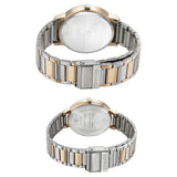 Sonata Quartz Analog Silver Dial Metal Strap Watch for Couple ns770318141km01p