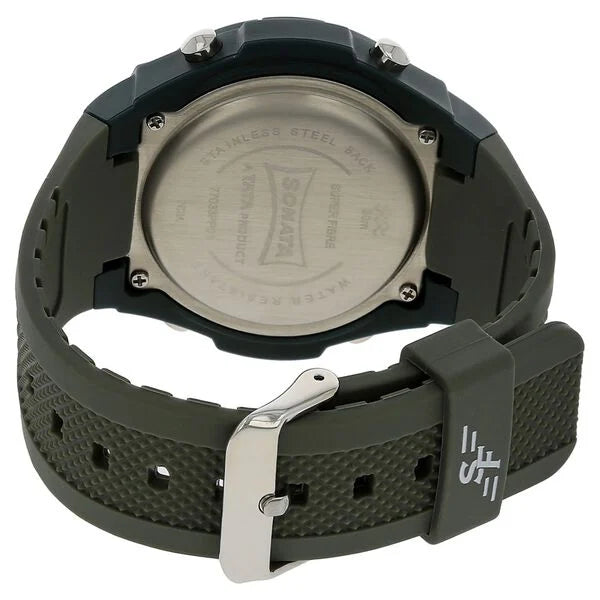 SF Digital Dial Grey Plastic Strap Watch for Men 77033pp01 - KRISHNA WATCH COMPANY