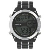 SF Digital Dial Black Plastic Strap Watch for Men 77034pp01