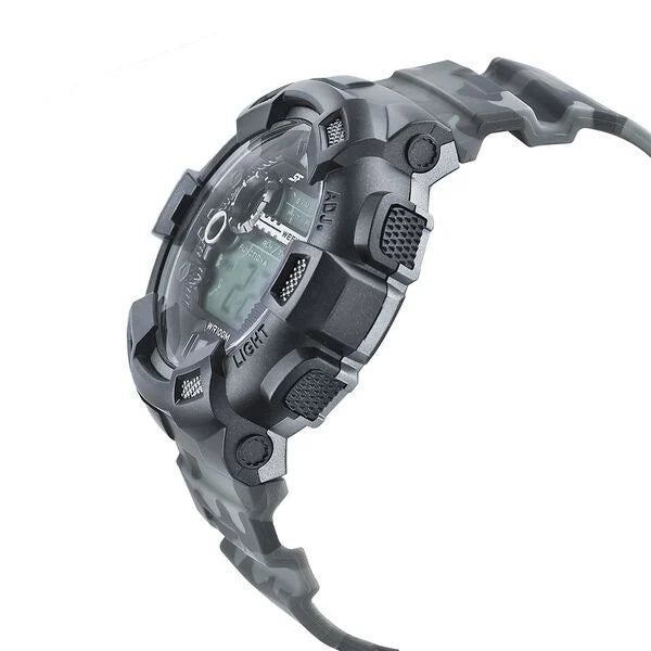 SF Digital Dial PU Strap Watch For Men 77053pp07 - KRISHNA WATCH COMPANY