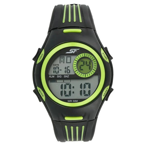 SF Super Fibre Digital Dial Plastic Strap Watch for Men - 77072PP01 - KRISHNA WATCH COMPANY
